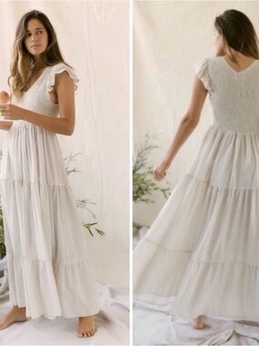 New Christy Dawn Bodie Dress Alabaster Ditsy